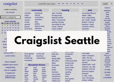 craigslist searrle|craigslist seattle for sale by owner.